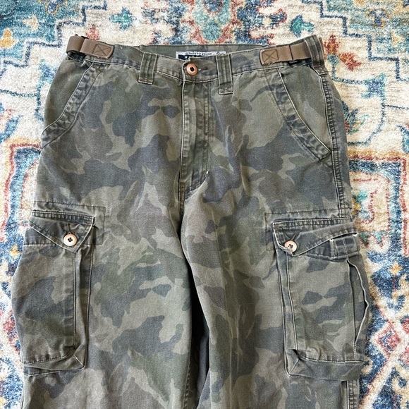 Vintage Brody Jeans Camouflage Baggy Pants Size 30 - Picture 5 of 6